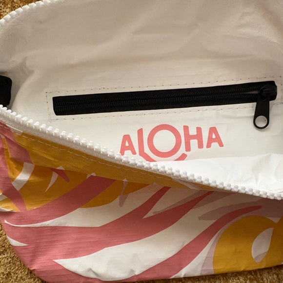 ALOHA Collection Pink and Yellow Crossbody or Belt Bag - Picture 3 of 3